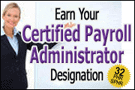Earn Certified Payroll Administrator Designation 